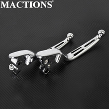 Motorbike Chrome Brake Clutch Lever Set for Harley Touring 08-13 Street Glide FLHT FLHX FLTR Road King 2008-2015 2016 2024 - buy cheap