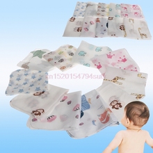 10pcs Baby Infant Towel 28*28cm Muslin Towel Handkerchiefs Two Layers Wipe Towel #H055# 2024 - buy cheap