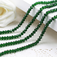 5040 AAA Top Quality Emerald Color Loose Crystal Glass Rondelle beads.2mm 3mm 4mm,6mm,8mm 10mm,12mm Free Shipping! 2024 - buy cheap