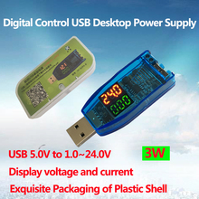Fuente de alimentación de escritorio regulada ajustable, amperímetro voltímetro, XY-SUPA, DC Boost/Buck USB 5V a 3,3 V 9V 12V 24V 2024 - compra barato