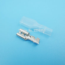 200PCS/LOT 100Sets 4.8mm Crimp Terminal Female Spade Connector Splice With Case 2024 - buy cheap
