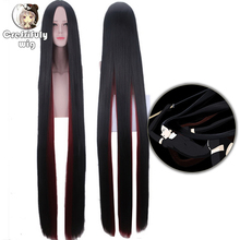 150cm Land of the Lustrous Costume Cosplay Wigs For Women Houseki no Kuni Bort Black Wine Red Straight Synthetic Hair Wig 2024 - buy cheap