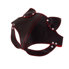 PU Leather Blindfold Cosplay Sex Adult Mask Slave Games Erotic Toys For Woman Bdsm Bondage Sex Fetish Mask Exotic Accessories 2024 - buy cheap