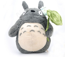 Muñeco de peluche de totoro para niños, juguete suave de 40cm, con hoja de loto 2024 - compra barato