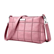 HOT Women Casual Tassel Handbag Female Designer Bag Leather Plaid Messenger bag Shoulder Small  package#T2 2024 - buy cheap