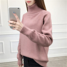 2019 Cashmere Sweater Women Turtleneck Women Knitted Winter Cashmere Sweater For Women Warm White Black Pullovers Female ZZ635 2024 - buy cheap