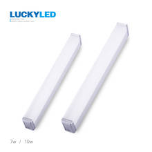 LUCKYLED Brand Modern led mirror light 7W 10W 450MM / 590MM waterproof wall lamp bathroom lights AC85-265V  Aluminum + PC COVER 2024 - buy cheap