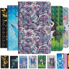 New Wallet Case For Samsung Galaxy Tab A 2016 7.0 T280 T285 tpu leather 3D Cartoon Smart tablet Case For SM Tab A6 7.0 Protector 2024 - buy cheap
