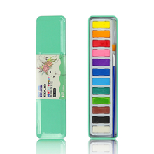 Conjunto de tinta de aquarela sólida e guache com pigmento, materiais de pintura para crianças, 12 cores 2024 - compre barato