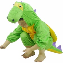 Animals Cosplay Green Dinosaur Onesie Pajamas Cartoon Children Cosplay Costumes Kid Clothes children Dinosaur sleepwear Jumpsuit 2024 - buy cheap