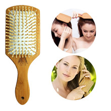 Hot Sale Wooden Bamboo Hair Vent Brush Brushes Hair Care and Beauty SPA Massager Massage Comb Hairbrush Escova de Cabelo 2024 - buy cheap