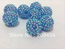 20mm 100 unids/lote (63 #) Color resina Bola de diamantes de imitación de perlas grueso para niños de fabricación de la joyería 2022 - compra barato