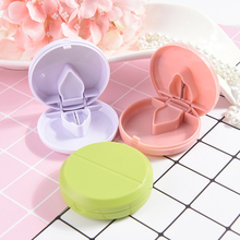 1PC Portable Pill Cutter Splitter Divide Storage Case Medicine Cut Compartment Box Holder 3Colors 2024 - buy cheap