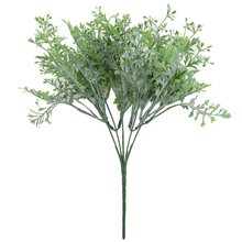5 вилок рога пучок листьев искусственный Флокированный рога цветок поддельная трава зеленое растение зелени для дома Декор для офисного стола 2024 - купить недорого