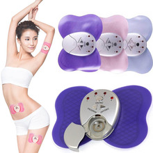 battery massage cellulite Butterfly muscle massager pad pulse Body Slimming Massager mini Body neck back Muscle Massage tools 2024 - buy cheap