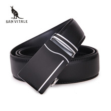 Men's Belts 2021 Hot Fashion Cowhide Leather Straps New Designer Luxury Famous High quality Automatic buckles waistband for male 2024 - buy cheap