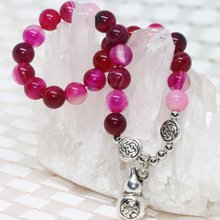 6mm natural semi-precious stone carnelian onyx agat strand bracelets rose red round beads women high grade jewelry 7.5inch B1917 2024 - buy cheap