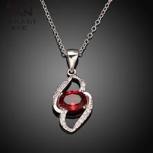 N003-A silver plated necklace brand new design pendant necklaces jewelry for women Bridal Jewelry red stone necklace 2024 - buy cheap