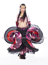 India High quality cheap gypsy belly dance skirts for women big flowers dance costume NMMQB01 2024 - buy cheap