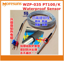 10 unids/lote prueba de agua a prueba de corrosión modelo Sonda de WZP-035 tipo K Tipo 2M PT100 sensor de termistor de platino PT100 2024 - compra barato