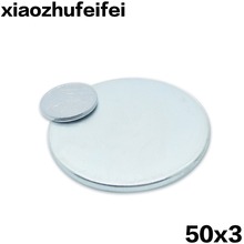 xiaozhufeifei 1pc 50x3 Small Round NdFeB Neodymium Disc Magnets Dia 50mm x 3mm N35 Super Powerful Strong Rare Earth Magnet 50*3 2024 - buy cheap