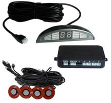 universal LED car Reverse Assistance Backup Radar system New LED Parking Sensor Parking Assist with 4 pcs13mm ultrasonic sensors 2024 - buy cheap