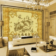 Beibehang-papel tapiz grande de fotografía personalizado, Mural 3d Jane, azulejo europeo, Fondo de TV para sala de estar, papel de pared, pintura decorativa 2024 - compra barato