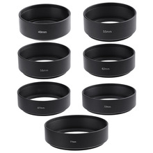 49/55/58/62/67/72/77mm Standard Metal Lens Hood Black Screw Mount For Canon Nikon Pentax Sony DSLR Camera Mayitr 2024 - buy cheap
