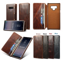 Luxury Flip For Coque Samsung Note 9 Case Note9 Cover Samsung S9Plus Case S8Plus 360 Real Leather for Samsung Galaxy S8 S9 Plus 2024 - buy cheap