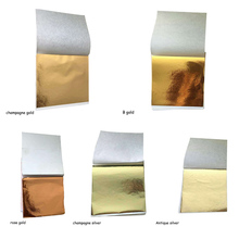 Folhas de papel folha dourada 100 folhas/pacote, folhas de papel folha design diy 8*8.5cm arte artesanato papel folha de alumínio imitação de cobre 2024 - compre barato