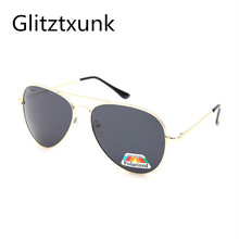 Glitztxunk-gafas de sol polarizadas para hombre y mujer, lentes deportivas con revestimiento de aluminio, montura de aluminio, UV400, 2019 2024 - compra barato