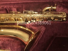 Saxofone jupiter convgl de marca, instrumento musical e saxofone de baritone plano, saxofone de laca dourada em latão com botão de pérola e estojo de lona 2024 - compre barato