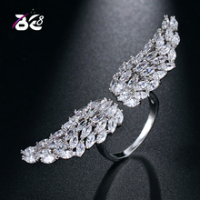 Be 8 Hot Sale Adjustable Angel Wings Ring Micro Pave Zircon Rings for Women Fashion Jewelry  Female Gifts R091 2024 - buy cheap