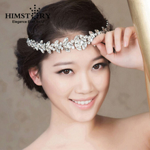 HIMSTORY-accesorios para el cabello para novia, accesorios para el cabello con diamantes de imitación, impresionante cristal transparente, joyería de diadema 2024 - compra barato
