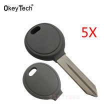 OkeyTech 5pcs/lot Transponder Chip Replacement Uncut Blank Key Cover Car Key Case Shell for Chrysler Dodge Jeep 2024 - buy cheap