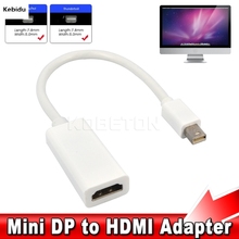 Kebidu-Mini puerto de pantalla DisplayPort DP a HDMI, cable adaptador para Thunderbolt a HDMI, Apple Mac, Macbook Pro Air 2024 - compra barato