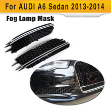 Car ABS Front Fog Lights Cover Auto Car Fog molding trims For Audi A6 2013UP 2024 - buy cheap