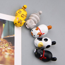 Каваи кошка, фигурка, игрушки, ПВХ, животное, черная кошка, коллекция, модель, куклы, магнит на холодильник, мини-игрушки для украшения дома, подарок для ребенка 2024 - купить недорого