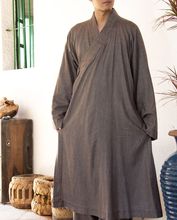 Vestido de monge budista de algodão e linho, roupa unissex para primavera e outono, camada zen, robe de meditação, shaolin kung fu 2024 - compre barato