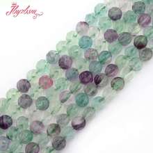 8mm Round Carved Beads Multicolor Fluorite Natural Stone Beads For DIY Necklace Bracelets Jewelry Making Loose 15" Free Shipping 2024 - buy cheap