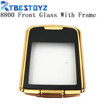 RTBESTOYZ New LCD Front Glass Screen Outer Lens With Frame For Nokia 8800 2024 - buy cheap