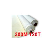 Free shipping  5 meters 120T 300M white color polyester silk screen printing mesh 120T 127CM width 2024 - buy cheap