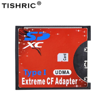 TISHRIC WiFi SD to CF Card Adapter MMC SDHC SDXC to Standard Compact Flash Type I Card Converter UDMA Card Reader 2024 - buy cheap