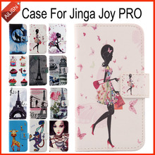 Capa flip de couro ailishi para jinga joy pro, capa exclusiva 100% de couro pintado para jinga pro com rastreamento 2024 - compre barato