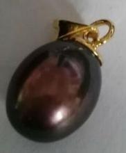 Colgante de Perla Negra tahitiana natural, joyería Noble de lujo, 9-10mm, envío gratis 2024 - compra barato
