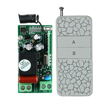 Transmissor receptor ac220v 1ch sem fio sistema de controle remoto interruptor de luz para a luz da lâmpada led smd on off 315 mhz/433.92 mhz