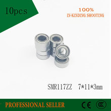 SMR117ZZ P0 (10PCS) 7X11X3 mm 440C Stainless Steel Miniature SMR117 ZZ Ball Bearings SMR117-ZZ 2024 - buy cheap