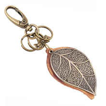 Creative Punk Vintage Bronze Large Leaves Keychain Bag Pendant Alloy Charm Car Key Chain Ring Holder Jewelry Souvenir Gift FY043 2024 - buy cheap