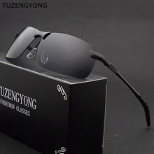 Tutableyong óculos de sol quadrados antirreflexo, óculos de sol com lente polarizada uv400 para homens, design de marca 2024 - compre barato