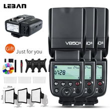 Godox-Batería de iones de litio V850II GN60w, sistema X inalámbrico de 2,4G, Flash Speedlite + disparador de X1T-C, transmisor para Canon + 8 regalo, envío gratuito por DHL 2024 - compra barato